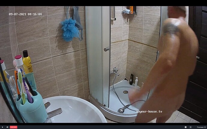 Scott, hidden from video cameras -End.-2-Masturbating.