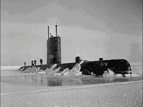 north pole submarine GIF