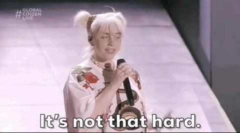 Billie Eilish Reaction GIF by Global Citizen
